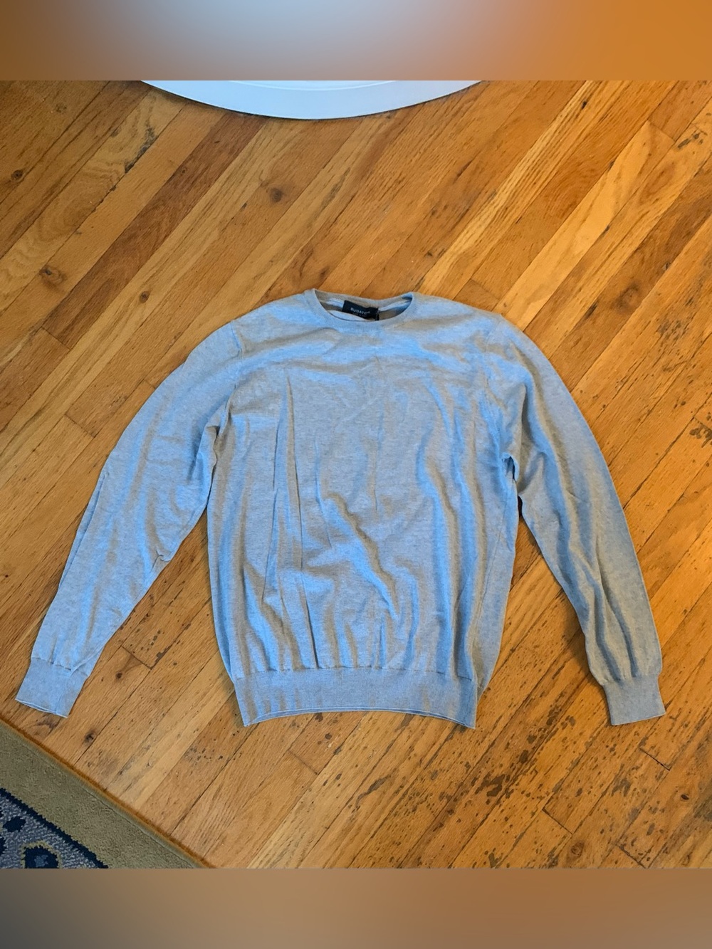 NWT Bugatchi light blue long-sleeved crew neck sweater size M